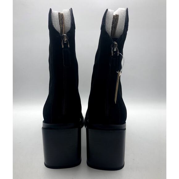 Vince Camuto Womens Kortimy Heeled Ankle Boots US 6.5 Black Suede NIB - Picture 7 of 9